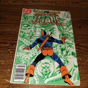 Tales of the Teen Titans #55 (DC Comics, 1985) Newsstand Deathstroke trial